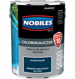 Nobiles chlorokauczuk emalia do metalu Niebieski Gorczycowy Ral