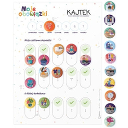 Pakamera Magnetyczna Tablica motywacyjna/obowiązków na lodówkę