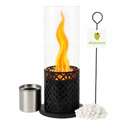 Biokominek Wolnostojący DIXIE-10 Bez Dymu, Wysoki 50 CM