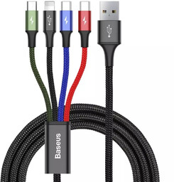 Baseus kabel przewód USB 4w1 Lightning / 2x