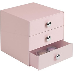 iDesign Organizer do makijażu z 3 szufladami, kwadratowe