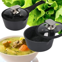 Zwieger Black Stone Rondel 1L Z Pokrywką Powłoka