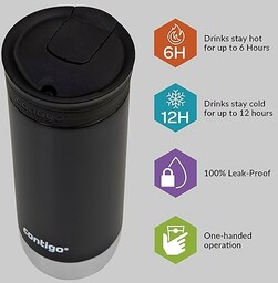 Contigo Huron 2.0 Snapseal Kubek podróżny, ze stali