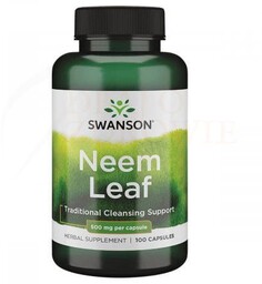 Neem Leaf 500 mg Swanson, 100 kapsułek