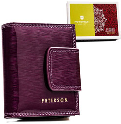 Portfel skórzany Peterson PTN 42329-SH fioletowy