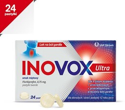 Inovox Ultra smak miętowy, 24 pastylki