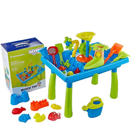 Woopie Stolik Wodny 2W1 Piaskownica Palma 18 El.