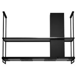 Akpo WK-9 Lungo Czarny matowy Okap wyspowy