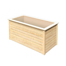 podniesiony drewniany kwietnik KARIBU HOCHBEET 192 (64567) natur