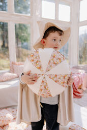 Poduszka ozdobna patchworkowa "Zielony ogród"