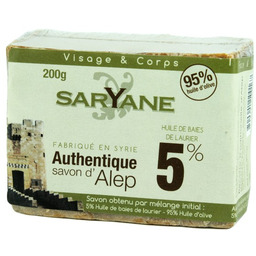 Saryane BIO Aleppo Mydło w kostce 5% oleju