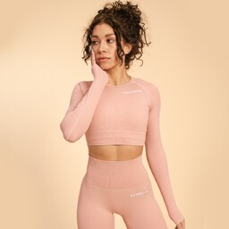 Tesla Damski Crop Top Hyper Pink - BeastPink