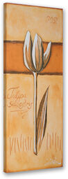 Obraz na płótnie, Tulipan malowany 50x150