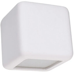 Lumes Biały kwadratowy kinkiet ceramiczny - EXX195-Nestis