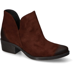 Botki Kamex-But 157/323 Czekoladowe zamsz