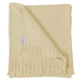 BabyMatex Kocyk TULLY z bawełny, beżowy (75x100cm)