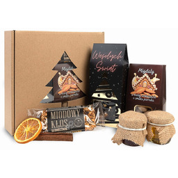 Zestaw prezetnowy herbata migdały prezent na święta mikołaja