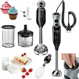 Blender Ręczny Bosch Turtbo Moc 750W Quattroblade Rozdrabniacz