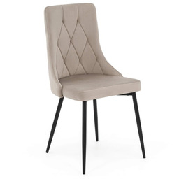 Krzesło tapicerowane DC-7225 welur ciemny beż #7