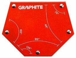 GRAPHITE Spawalniczy kątownik magnetyczny 56H905 111 x 136