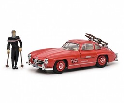 Schuco Mercedes Benz 300 Sl With Ski And