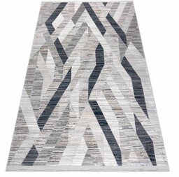 Dywan REBEC nowoczesny frędzle 51166B Geometryczny - dwa