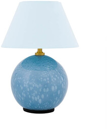 Lampa Stołowa Globen Lighting, IRIS, ściemnialny, niebieski, salon,