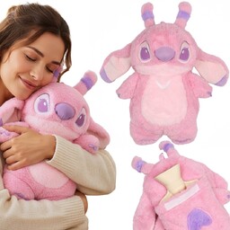 DISNEY Stitch ANGEL Gumowy termofor z MIĘKKĄ poszewką,