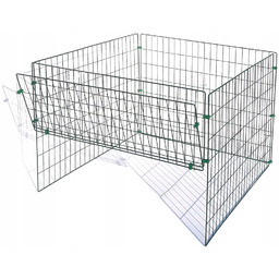 Kompostownik Otwierany Metalowy 660L Nowy Model