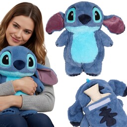 DISNEY Stitch Gumowy termofor z MIĘKKĄ poszewką, DUŻY!