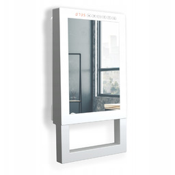 Łazienkowy grzejnik elektryczny Quadro z lustrem