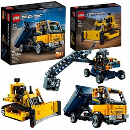 Klocki Lego Technic Ciężarówka Wywrotka Koparka Samochody Zestaw