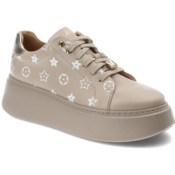 Libero Beżowe Sneakersy Półbuty Damskie Premium