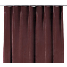Zasłona na haczykach flex pojedynczych, bordowy, Velvet