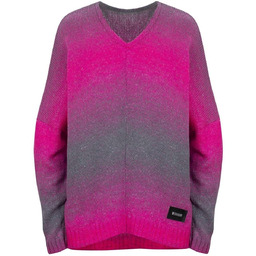 Ciepły damski sweter oversize piękny OMBRE