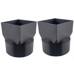 2x Reduktor Do Galeco 80X80 70x80 mm Ø80-100