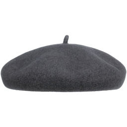 Beret z Kaszmirem i Podszewką by Barascon, ciemnoszary