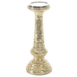 EUROFIRANY Świecznik stojący Melia 435105 Złoty