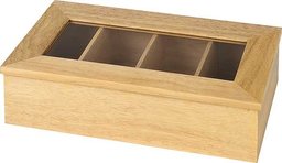 Pudełko ekspozycyjne na herbatę bez napisu beżowe 335x200x(H)90mm