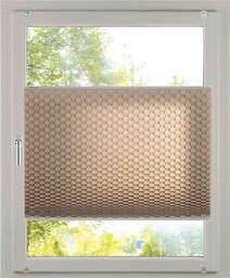 K-home Roleta plisowana na zaciski Klemmfix, efekt 3D,