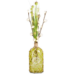 Relaxdays Butelka w stylu maritime Deco, wazon podłogowy,