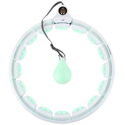 HHW06 GREEN HULA HOP Z WYPUSTKAMI I OBCIĄŻNIKIEM
