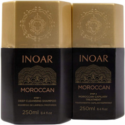 Zestaw INOAR szampon oczyszczający 250ml + INOAR keratyna