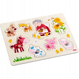 Puzzle drewniane Farma Haba