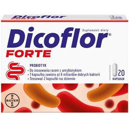 DICOFLOR Forte probiotyk suplement diety dla dzieci 20