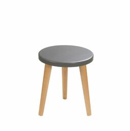 Taboret okrągły ze sklejki Dark Moon, Wykończenie nogi