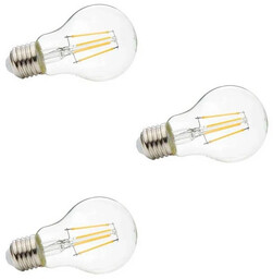 Lindby - 3-pack Żarówka LED 4W (470lm) Filament