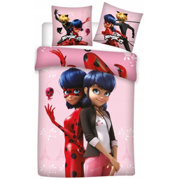 Bawełniany komplet pościeli dwustronnej Miraculous