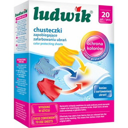 LUDWIK Chusteczki do prania Color (20 sztuk)