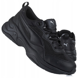 PUMA CILIA CZARNE SPORTOWE BUTY Z SIATECZKĄ
